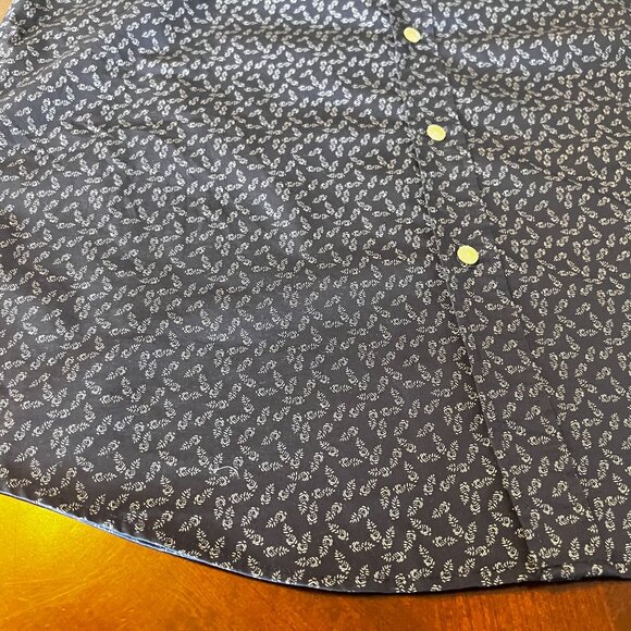 Chaps Mens Long Sleeve Button-Up Shirt blue Size Medium Stretch easy care - Picture 2 of 7